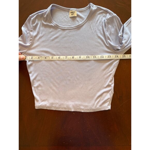 Aritzia Sunday Best Top Bundle Honor Rib Long Sleeve +  Lola Henley Tank Size S - Picture 6 of 13